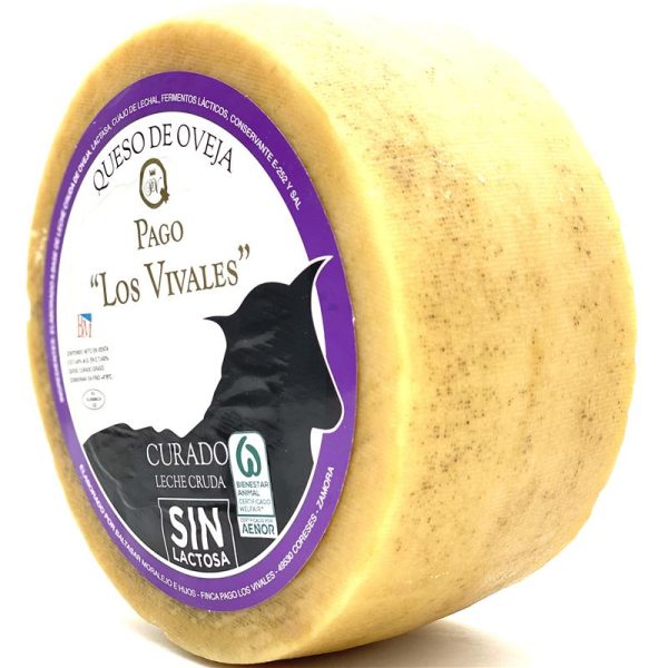 Queso Sin Lactosa Curado de Oveja Pago Los Vivales