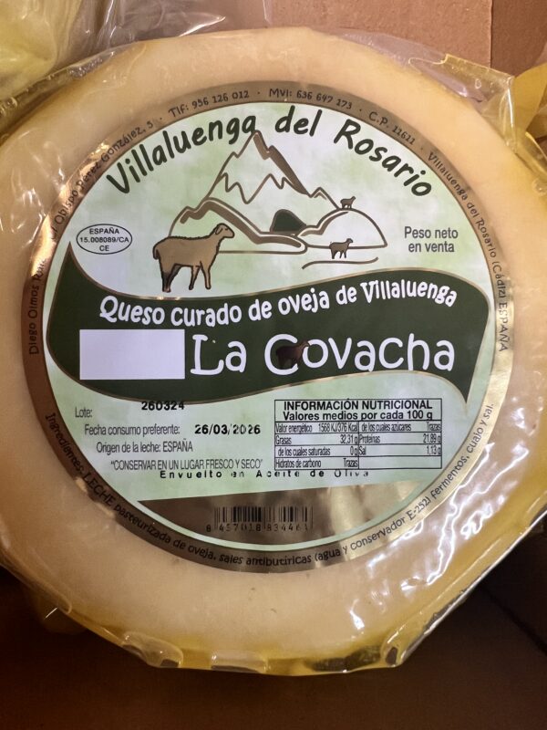 Queso curado de Oveja Artesano La Covacha 2