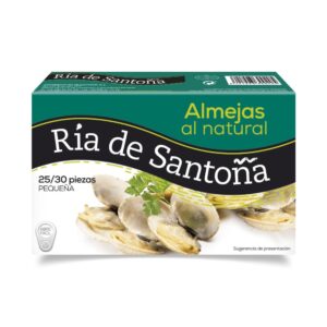 Almejas al Natural 25-30 piezas Ría de Santoña 1