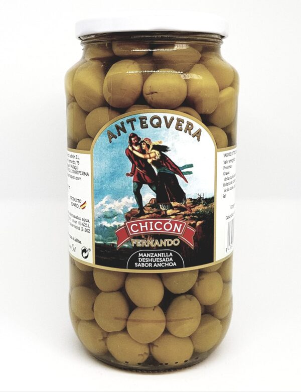 ACEITUNAS MANZANILLA DESHUESADA SABOR ANCHOA 1