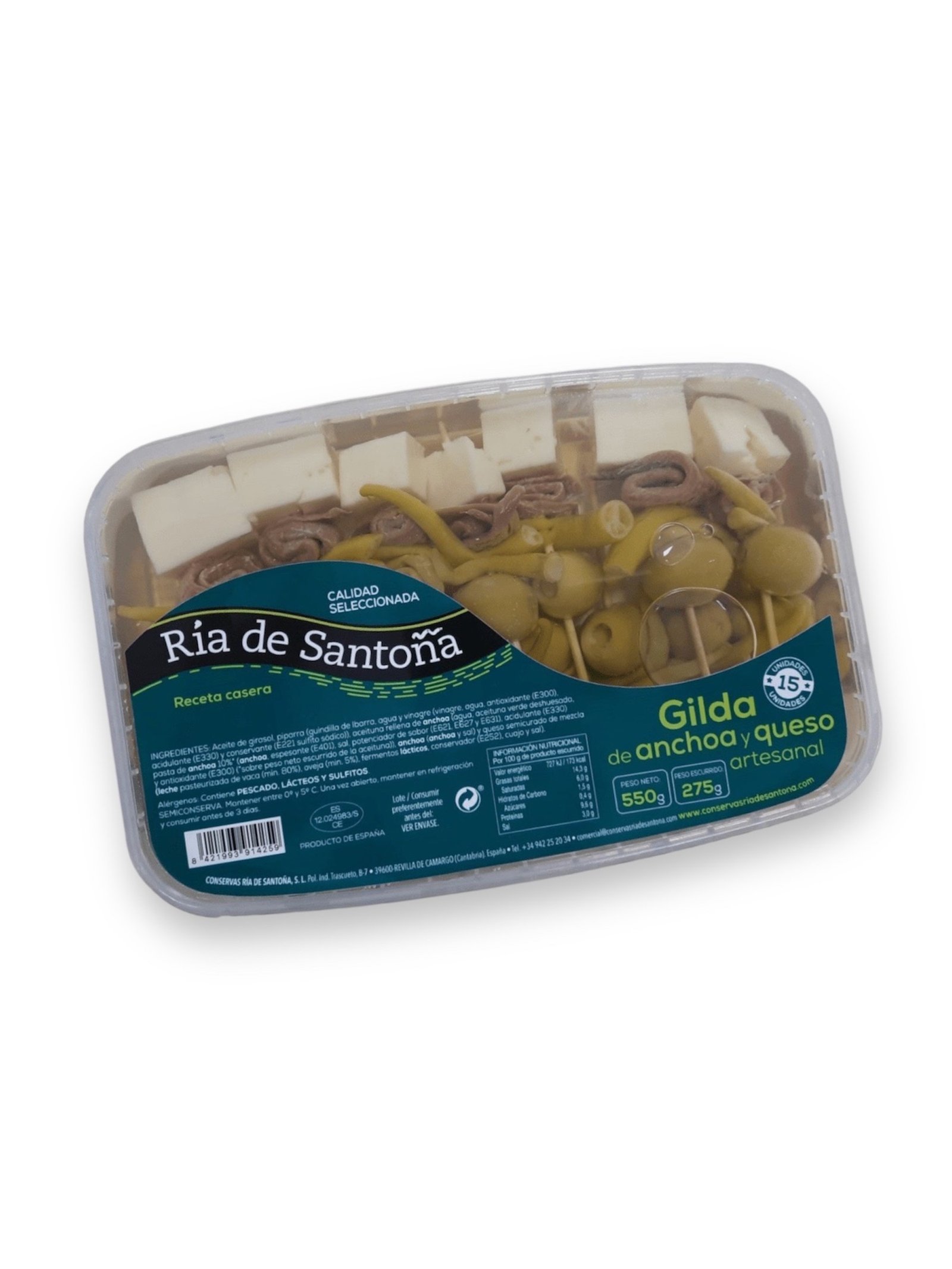 Gildas de Anchoa y Queso Ría de Santoña 1