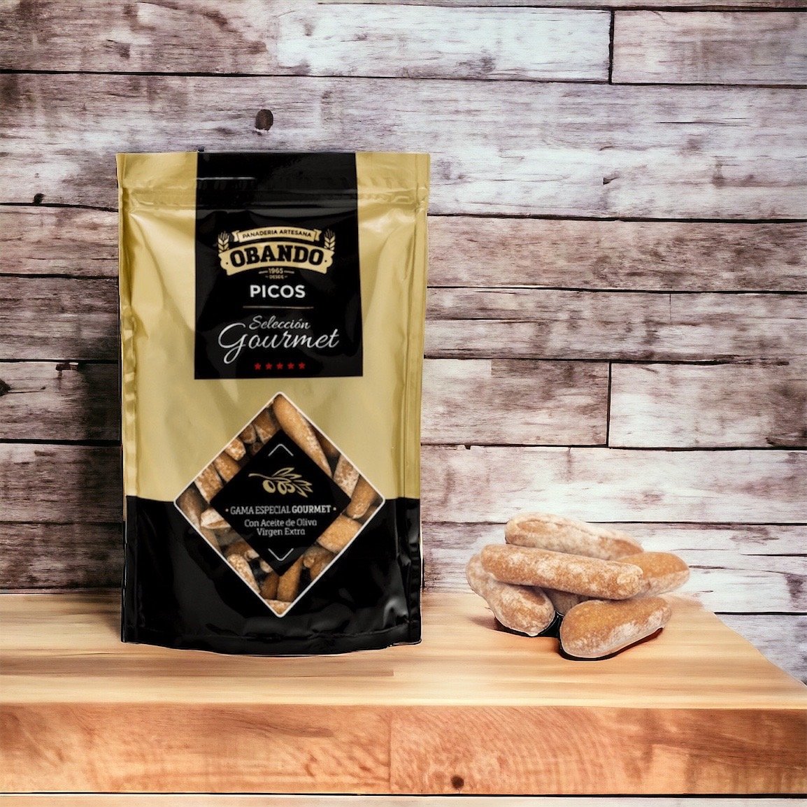 Cesta Gourmet para Regalar | Lote Regalo Embutidos Ibéricos | Jamón, Caña de lomo, Salchichón y Chorizo Ibérico de bellota, Aceite de Oliva Virgen Extra, y Picos Rústicos Obando, - Imagen 7