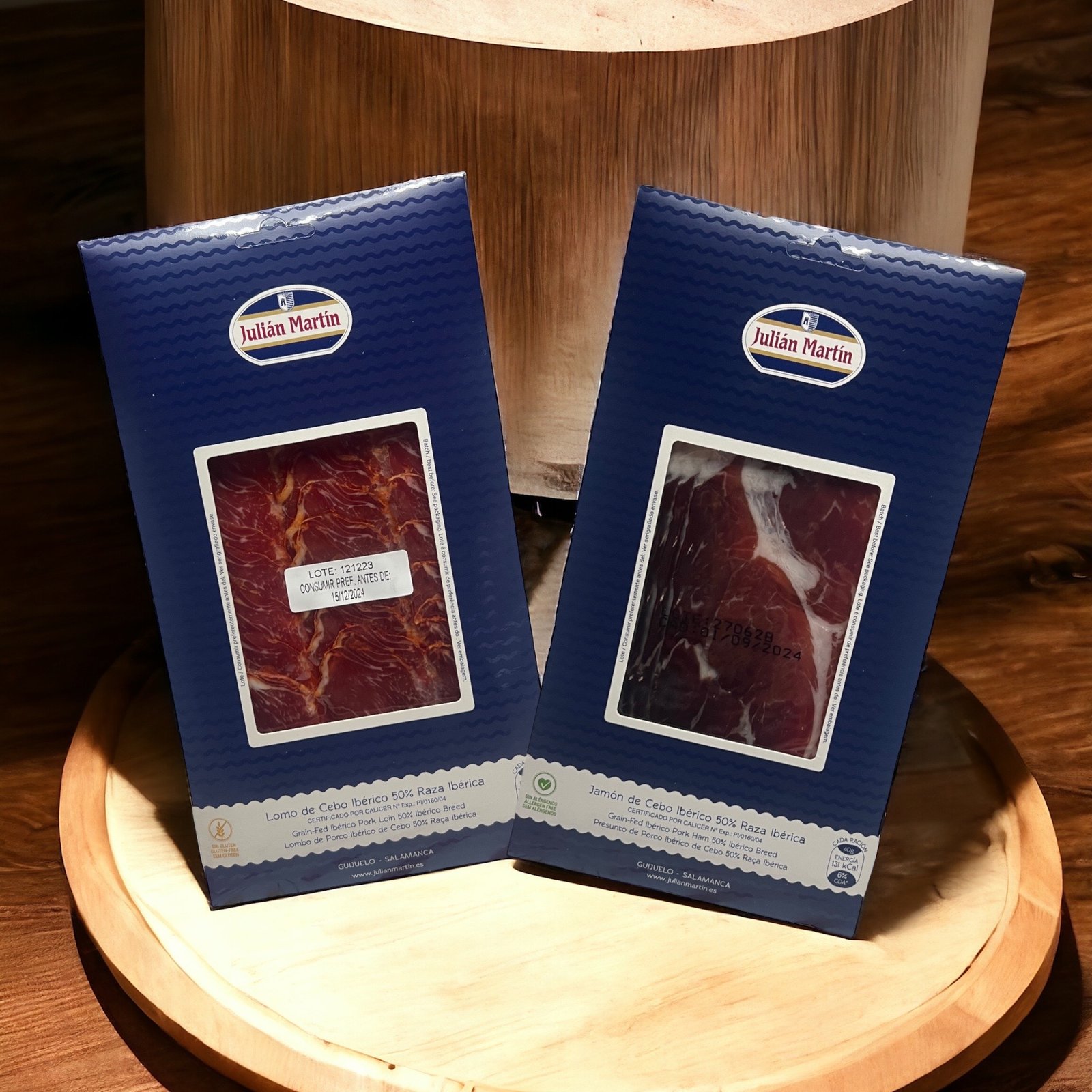 Cesta Gourmet para Regalar | Lote Regalo Embutidos Ibéricos | Jamón, Caña de lomo, Salchichón y Chorizo Ibérico de bellota, Aceite de Oliva Virgen Extra, y Picos Rústicos Obando, - Imagen 3