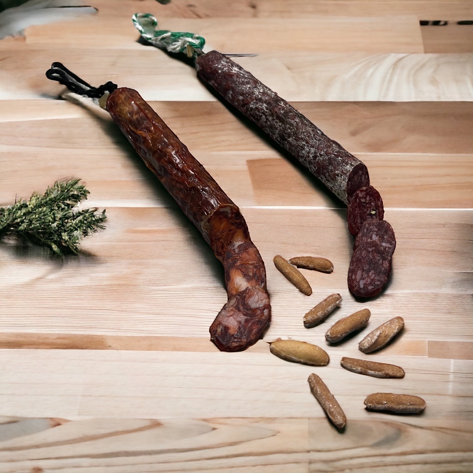 Cesta Gourmet para Regalar | Lote Regalo Embutidos Ibéricos | Jamón, Caña de lomo, Salchichón y Chorizo Ibérico de bellota, Aceite de Oliva Virgen Extra, y Picos Rústicos Obando, - Imagen 4