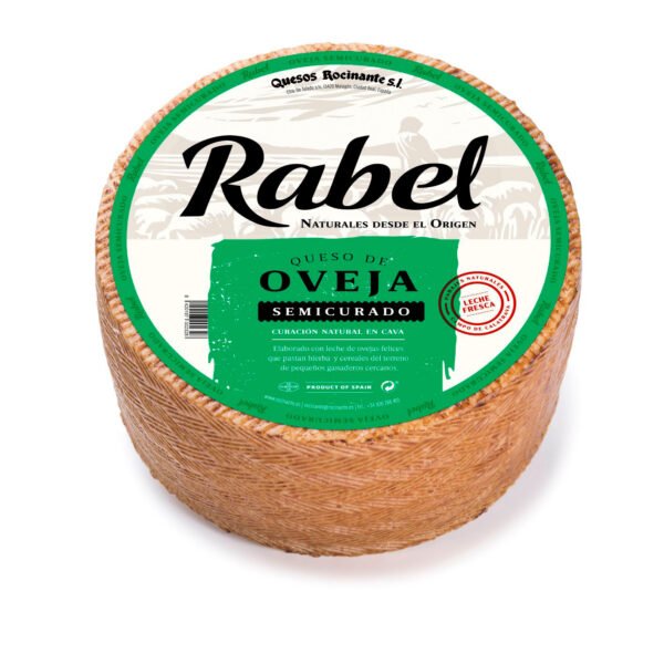 Queso de Oveja Semicurado Rabel de Quesos Rocinante –3kg Aprox Sabor ...