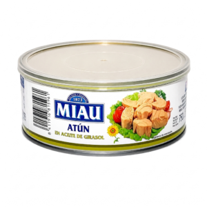 Atún Miau en Aceite de Girasol Lata de 750g 1